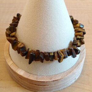 Tiger's Eye Gemstone Chip Bracelet